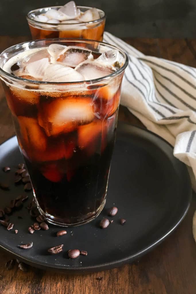 Homemade cold brew coffee.