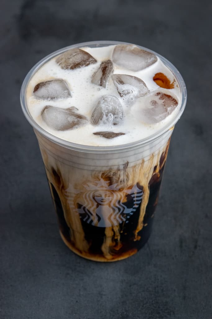 Starbucks cold brew with vanilla sweet cream and ice.