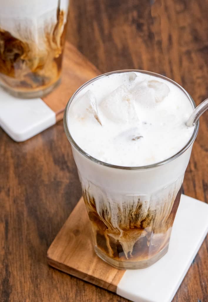 Vanilla sweet cream cold foam cold brew.