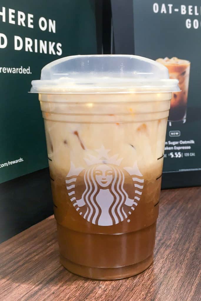 decaf iced coffee at starbucks