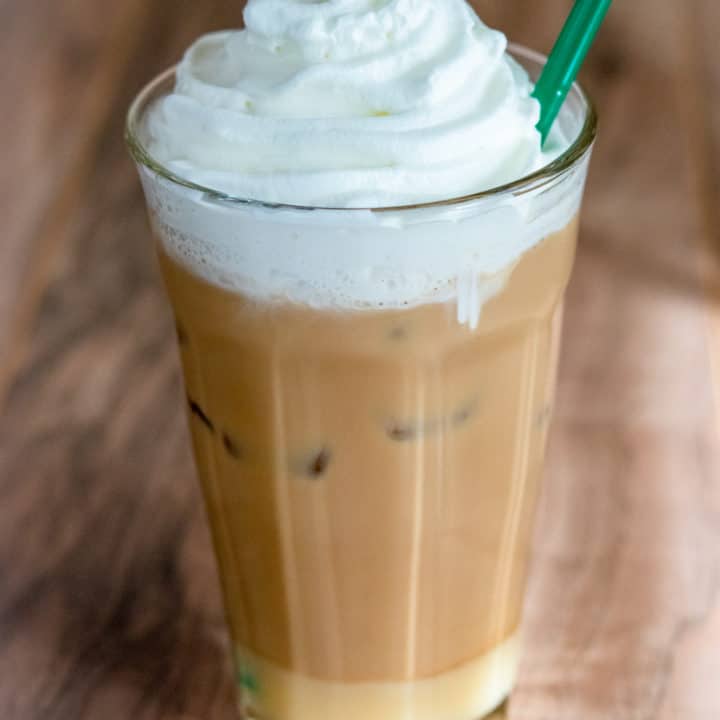 Starbucks copycat iced white chocolate mocha recipe.