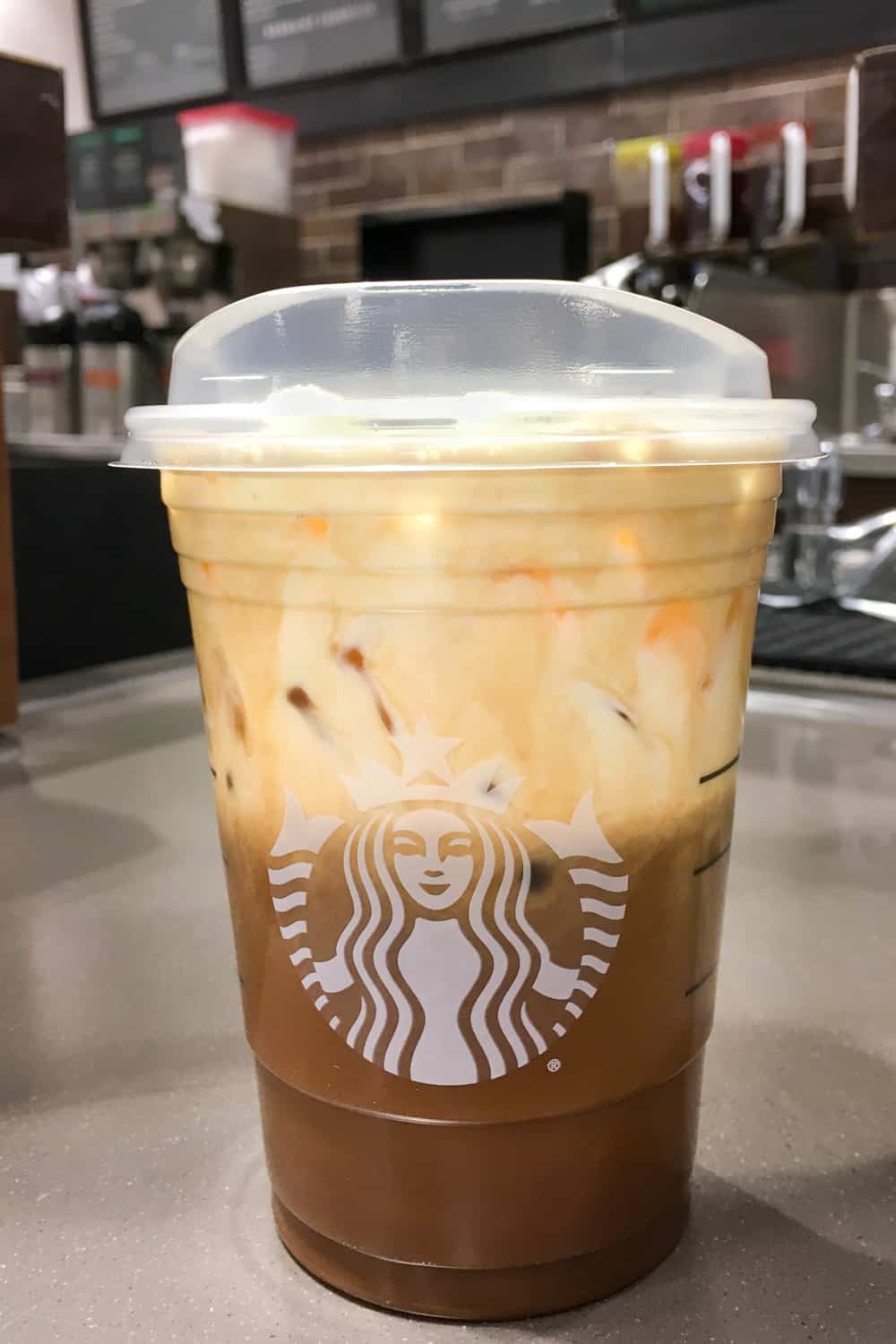 Starbucks decaf iced coffee.