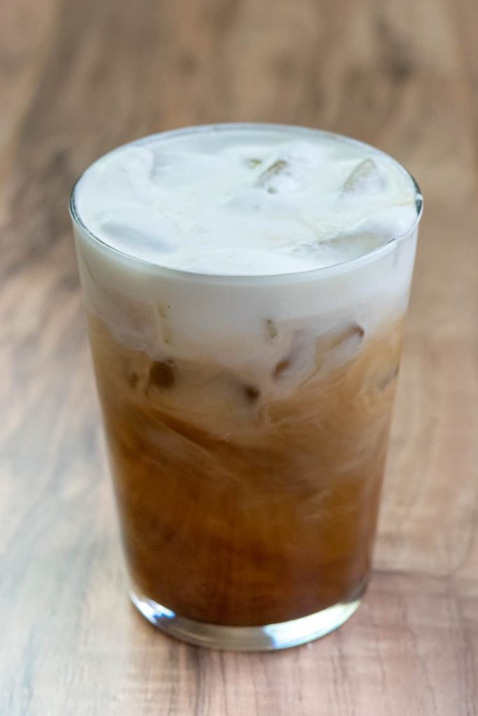 Starbucks Salted Caramel Cream Cold Brew homemade drink.
