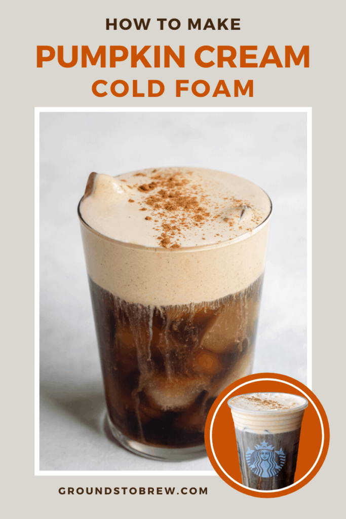 Homemade pumpkin cold foam versus Starbucks cold foam.