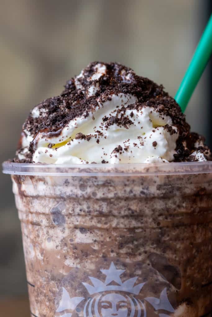 Starbucks chocolate frappuccinos.