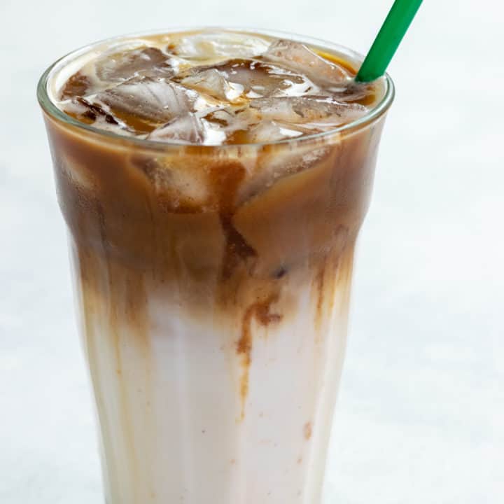 Copycat Starbucks Iced Apple Crisp Macchiato homemade recipe.