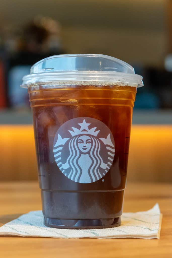 Iced Americano is one of the cheapest Starbucks drinks.