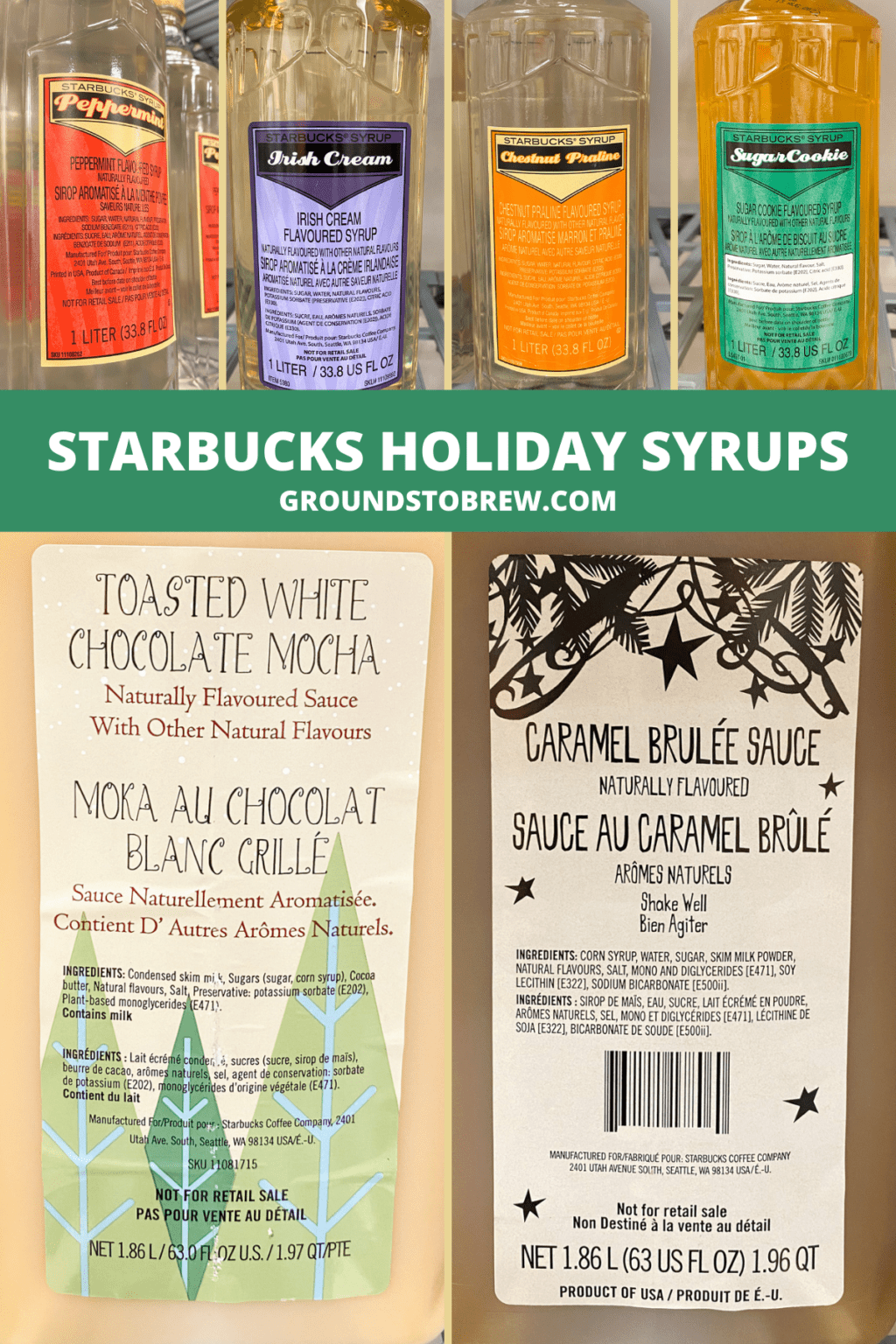 Starbucks Holiday Drinks & Syrups Every Festive Flavor » Grounds to Brew