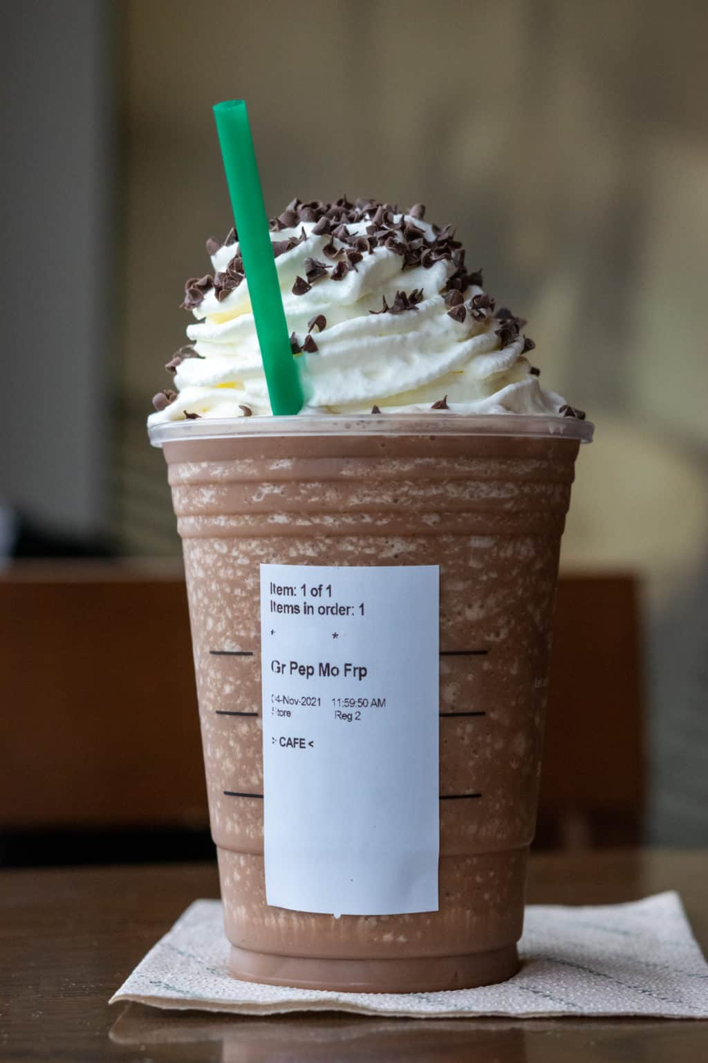 Starbucks Peppermint Mocha Frappuccino Drink Overview Grounds To Brew