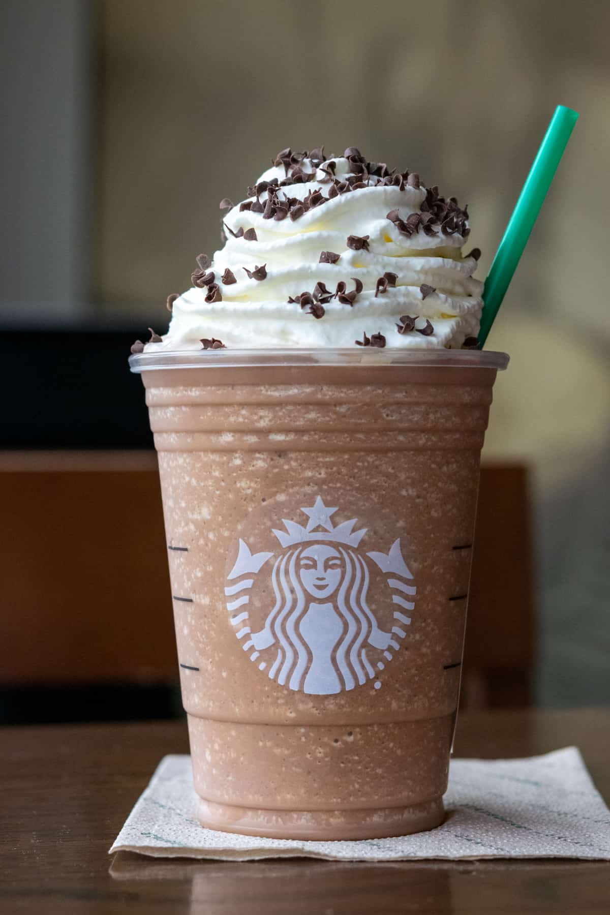 Starbucks Peppermint Mocha Frappuccino.