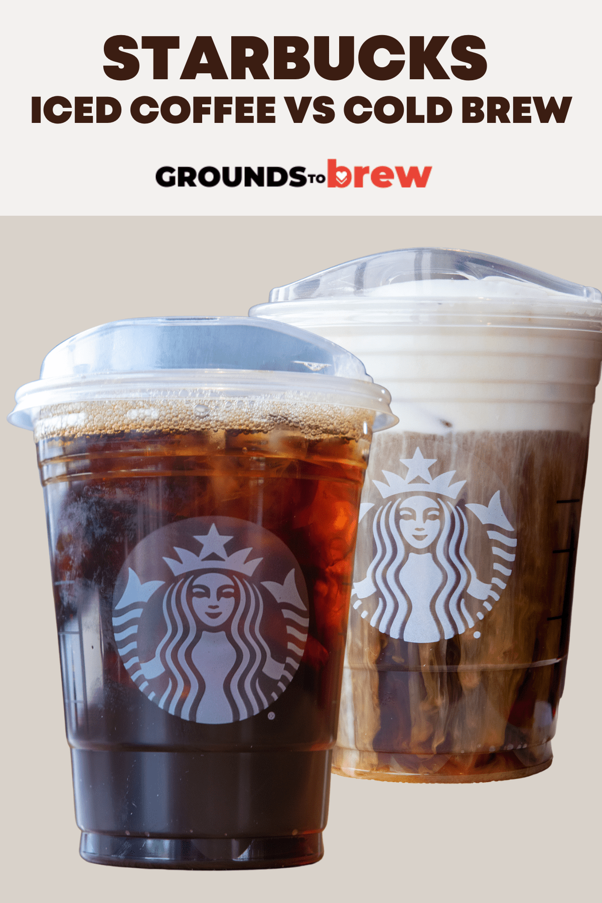Starbucks iced coffee versus cold brew.