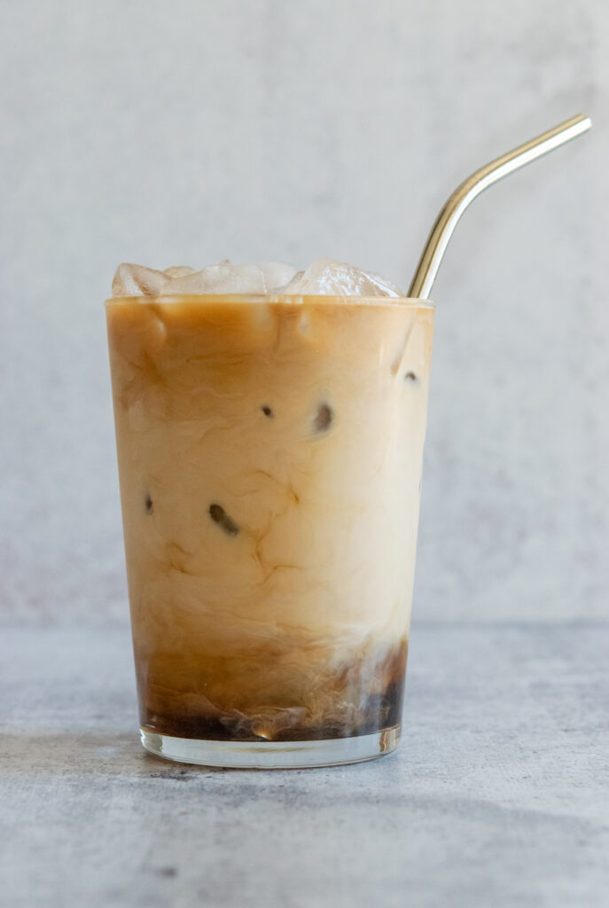 DIY vanilla iced coffee.