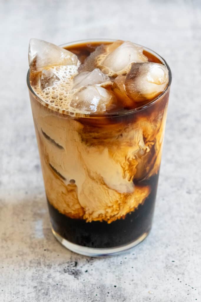 Copycat Starbucks vanilla iced coffee.