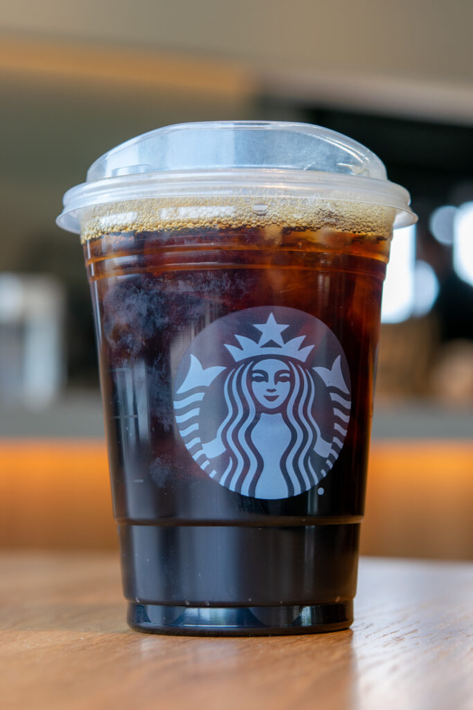 Starbucks Iced Caffe Americano.