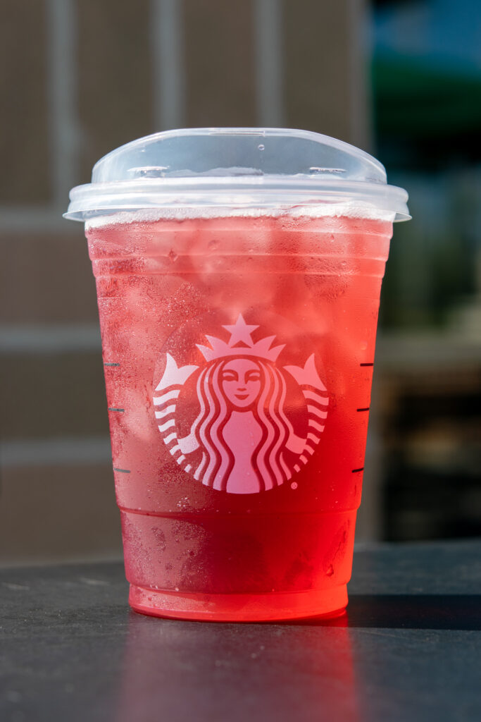 Starbucks Iced Passion Tango Tea.