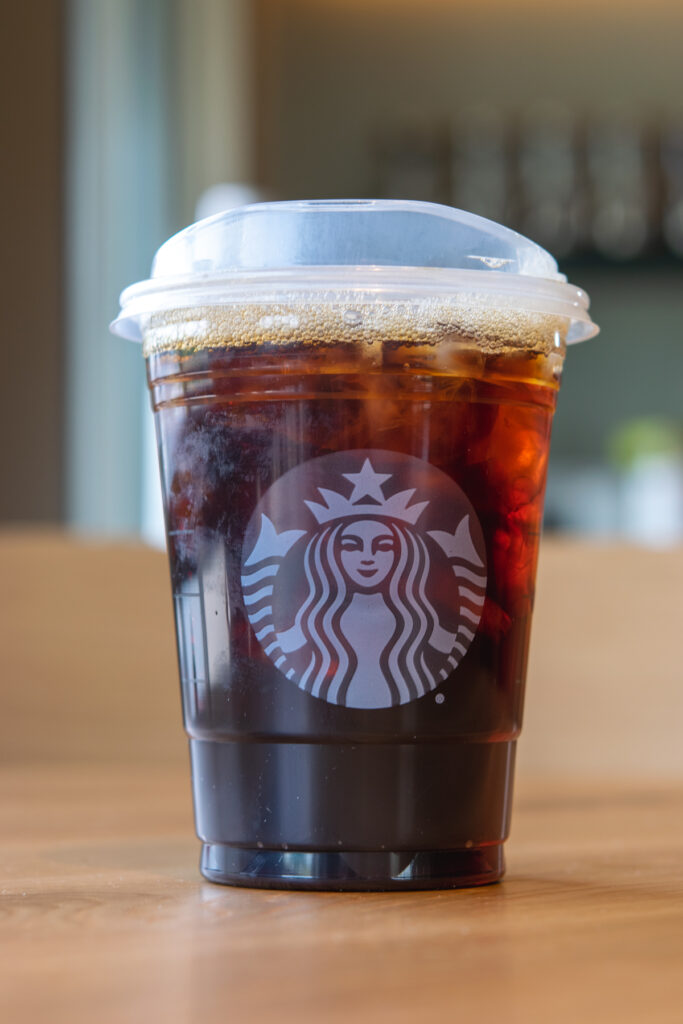 Starbucks Iced Caffe Americano.