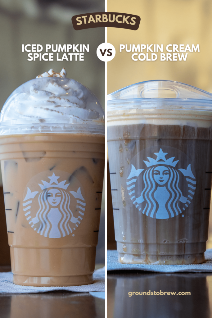 Starbucks Iced Pumpkin Spice Latte vs. Pumpkin Cream Cold Brew