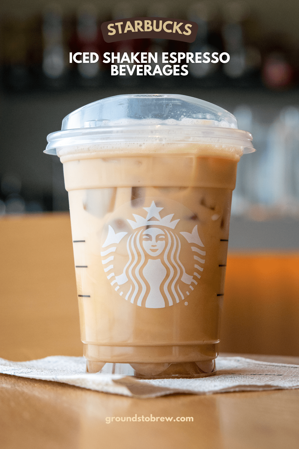 Iced Shaken Espresso Beverages at Starbucks.