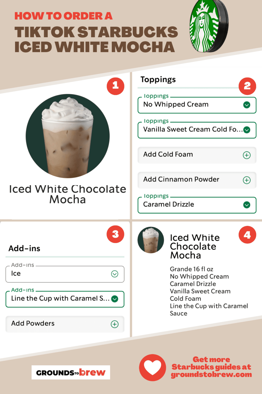 TikTok Starbucks Iced White Mocha How to Order this Secret Menu Drink