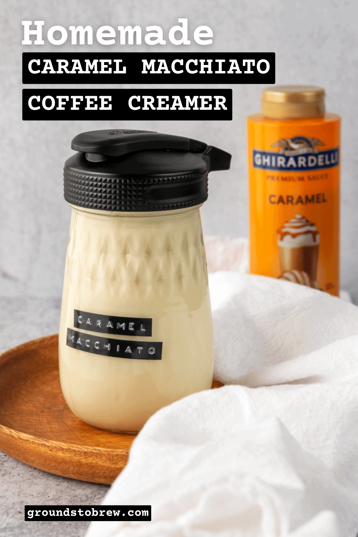 Homemade Caramel Macchiato Coffee Creamer » Grounds to Brew