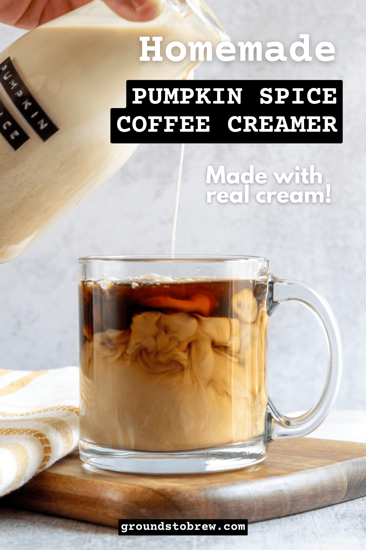 Homemade Pumpkin Spice Coffee Creamer » Grounds to Brew