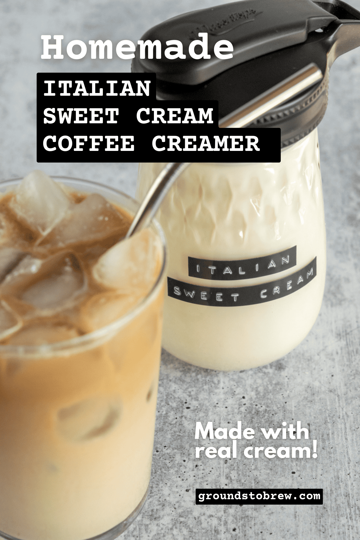 Homemade Italian Sweet Cream Coffee Creamer » Grounds to Brew
