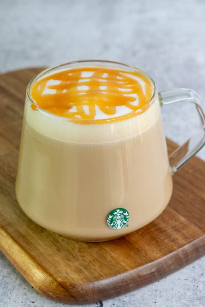 Homemade Starbucks Caramel Macchiato.