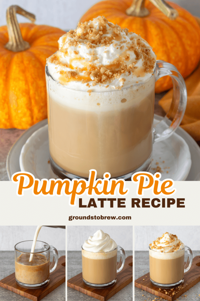 Pinterest pin for Pumpkin Pie Latte recipe.